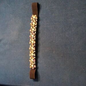 Elegant Beaded Black Headband